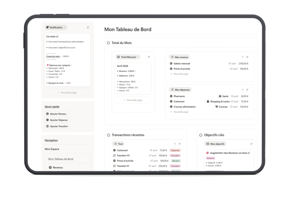 Laptop Template Tracker Budget Notion 1024x683
