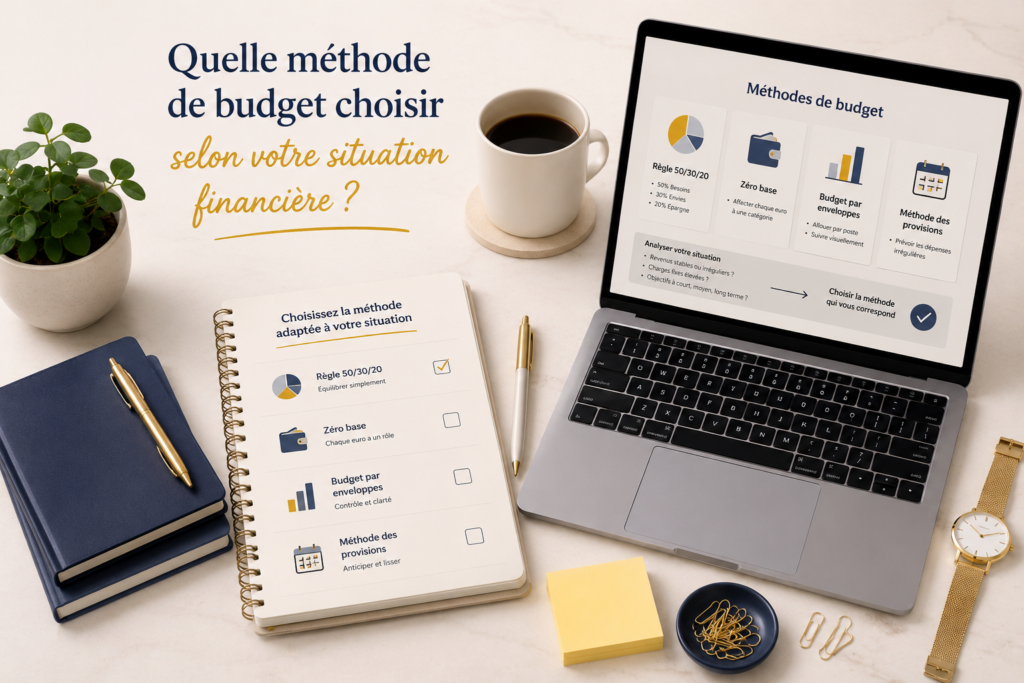 Quelle méthode de budget choisir selon sa situation financière : budget base zéro, enveloppes, 50/30/20,…