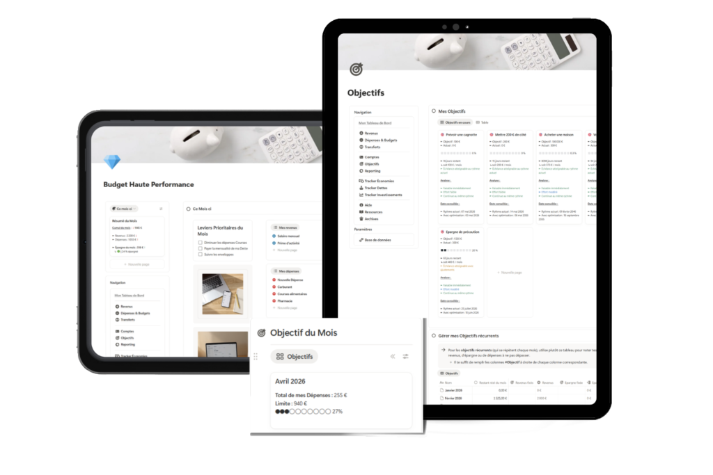 Template Notion Budget Haute Performance